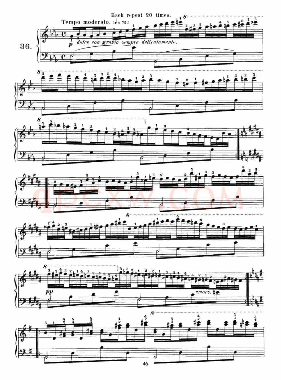 Czerny - 40 Daily Exerci Op.337（35—40）（40首日常训练曲）