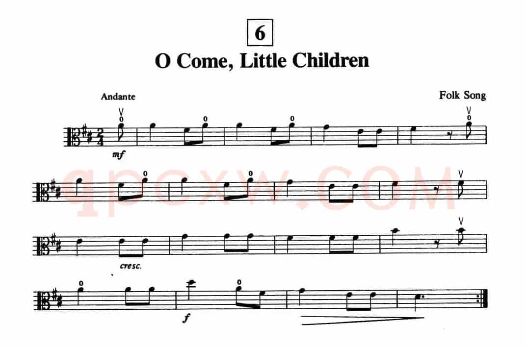 O Come,Little Children（中提琴）