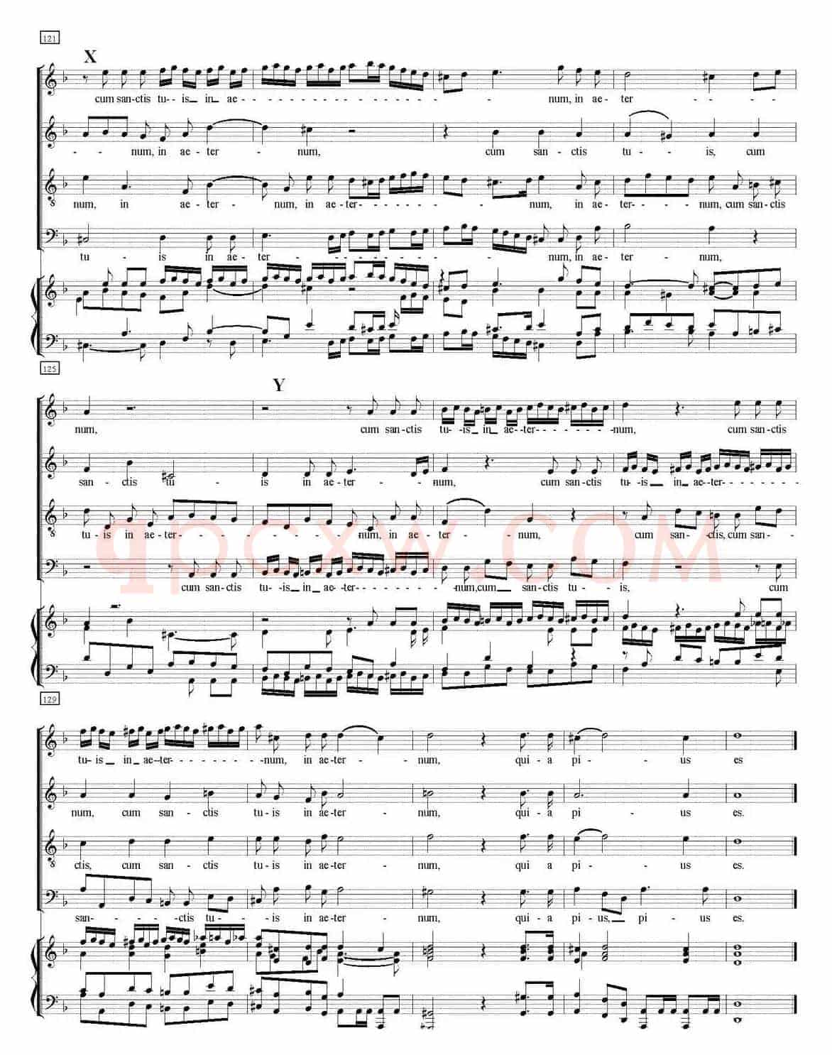 N°12 Agnus Dei（萨克斯四重奏+钢琴伴奏）