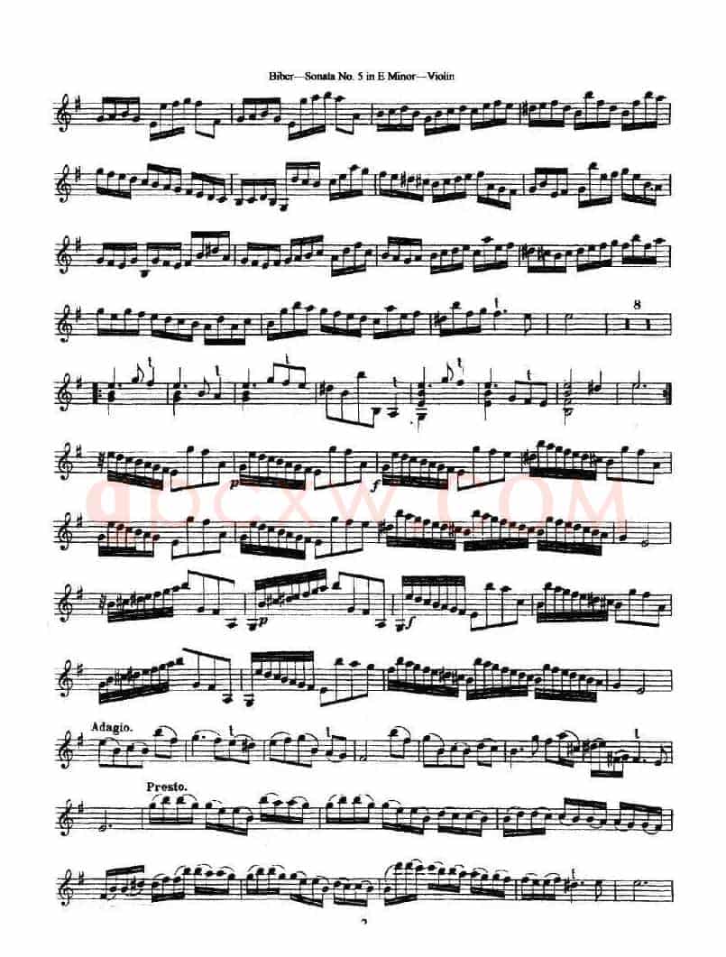 Sonata No.5 in E Minor