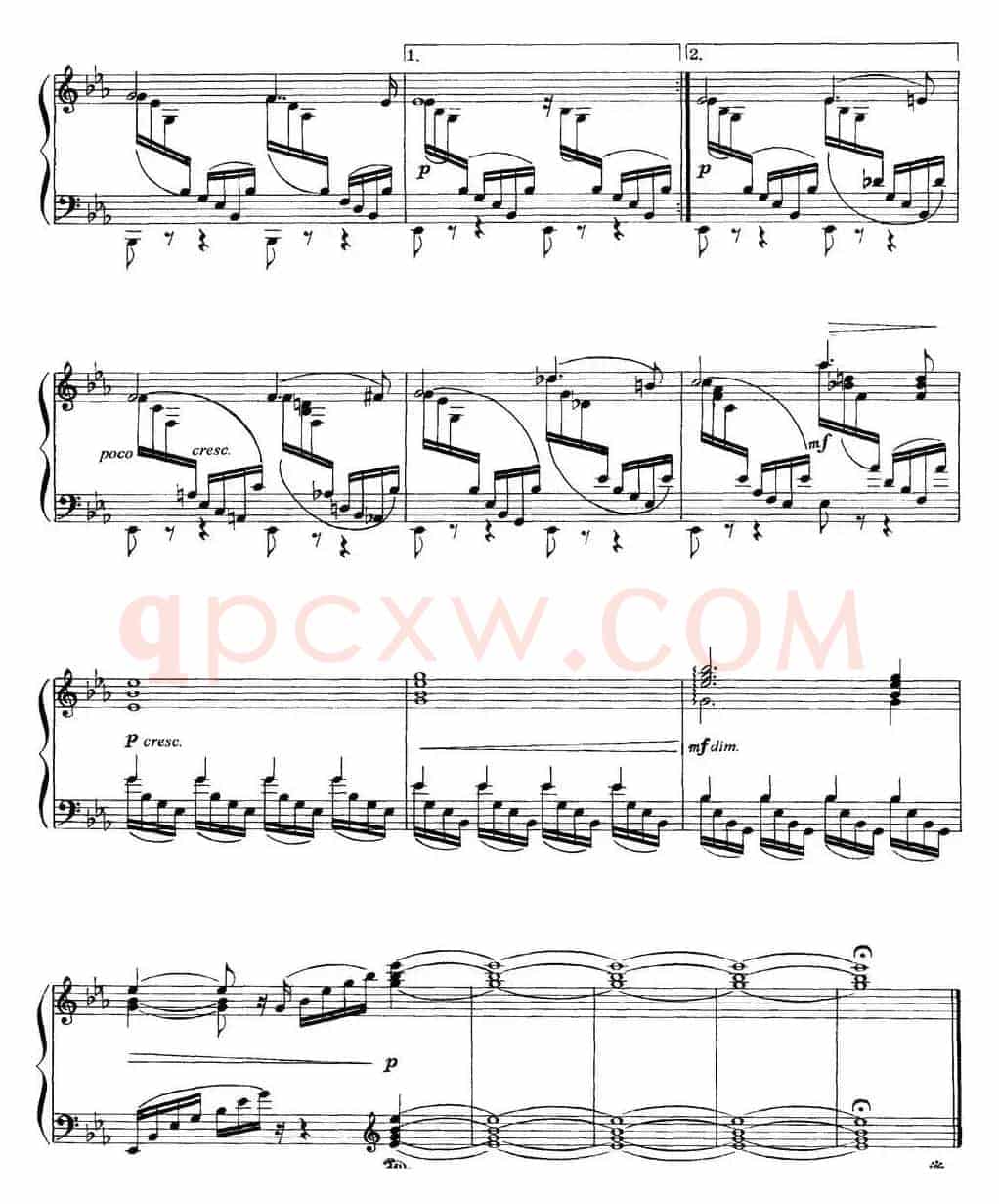柴可夫斯基18首钢琴小品Op.72(17.Passe lointain)