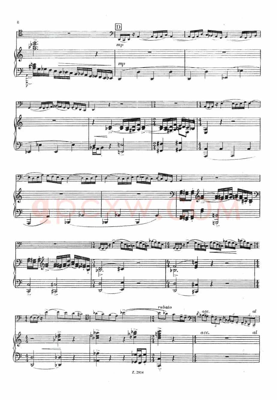 CONCERTINO（Ⅰ）（钢琴伴奏巴松协奏曲）
