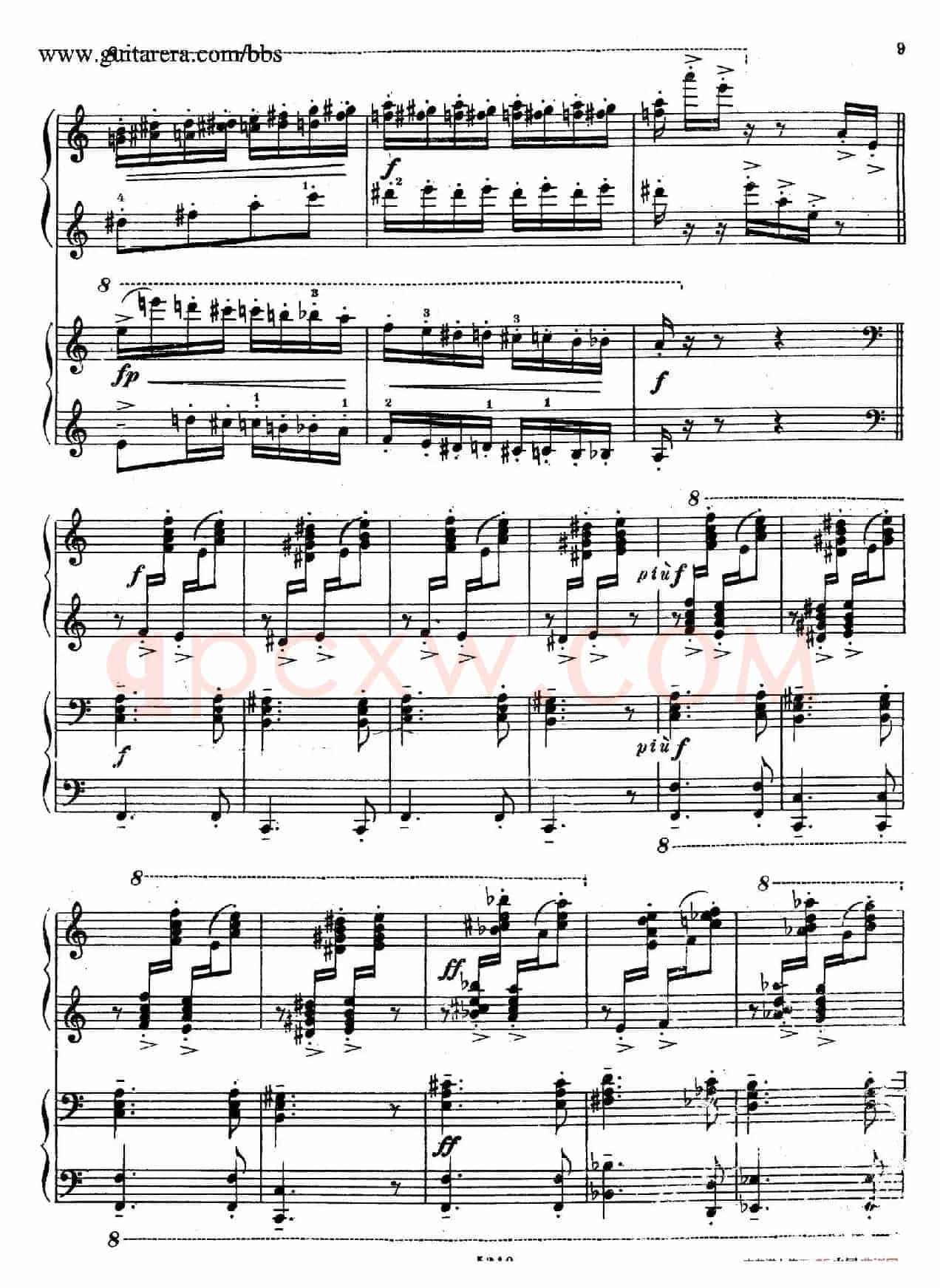 Variation on a Theme by Paganini(帕格尼尼主题变奏曲·双钢琴)