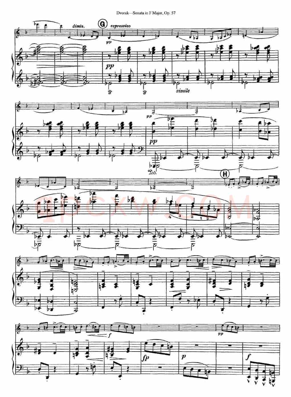 Violin Sonata Op.57（小提琴+钢琴伴奏）