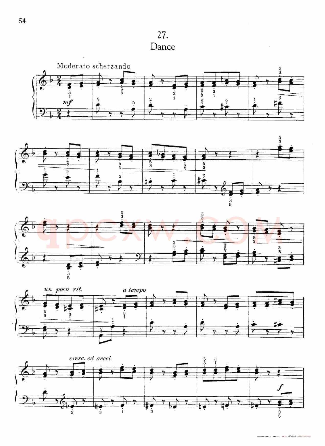 Thirty Pieces For Children Op.27(30首儿童钢琴曲 26—30)