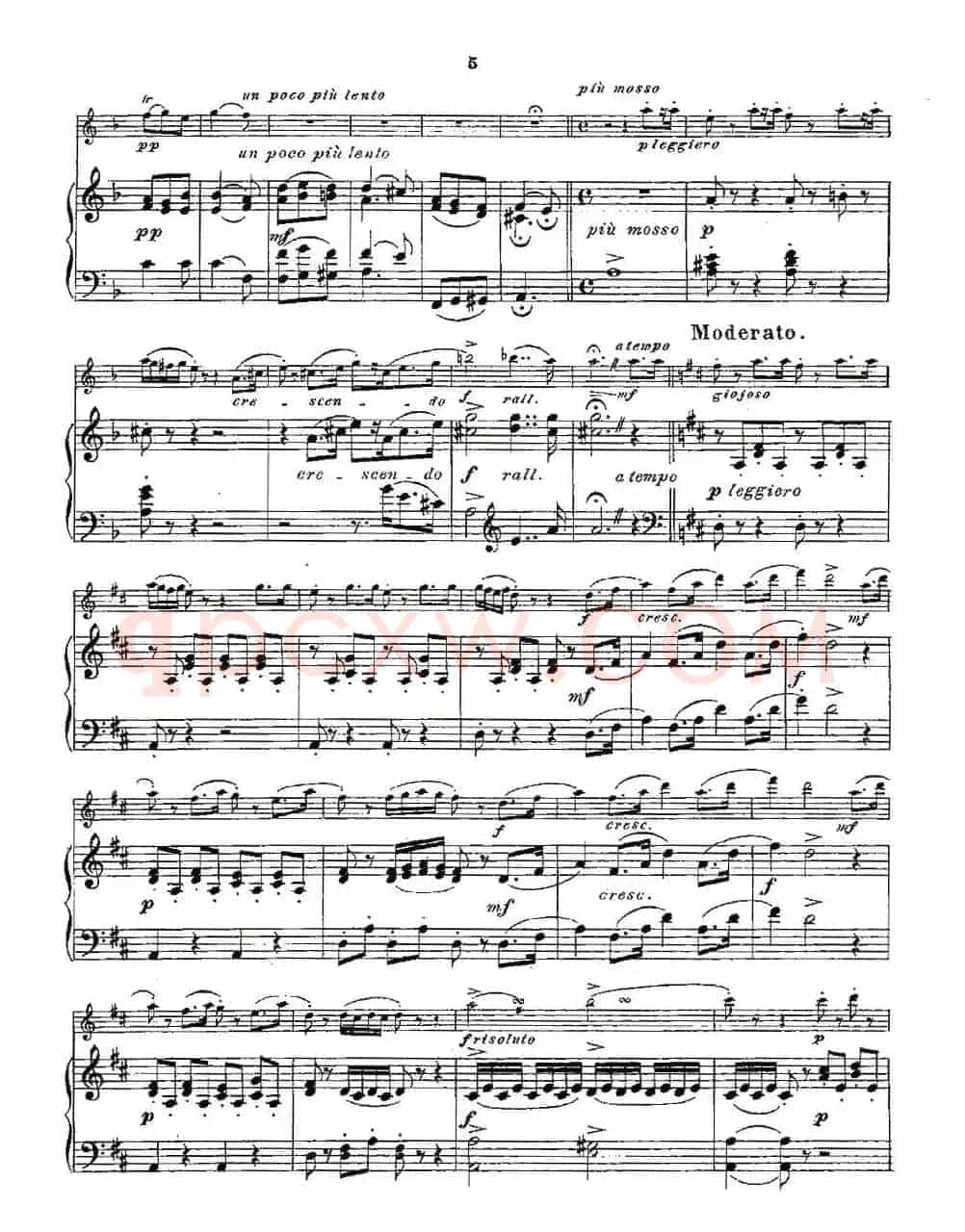 Opern-Transcriptionen.Op.45-5（长笛+钢琴伴奏）