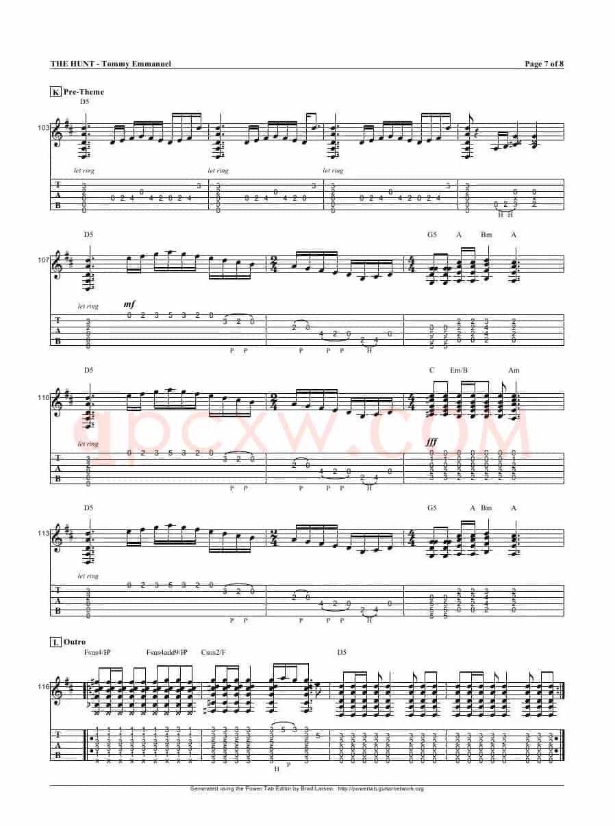 tommy emmanuel：the hunt（指弹吉它）