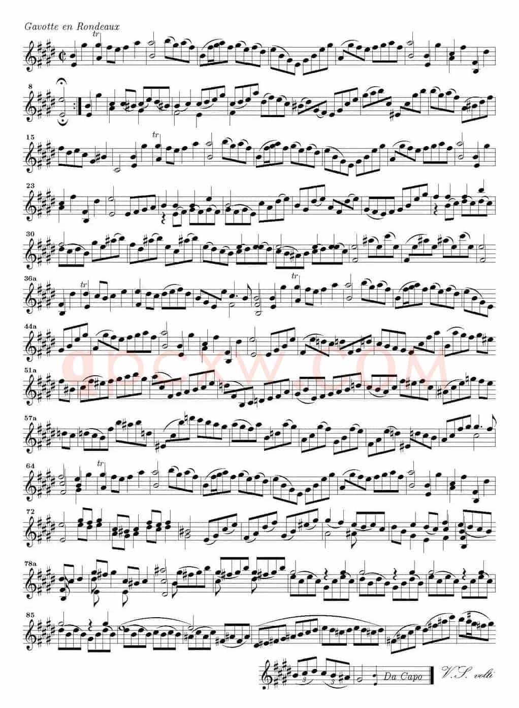 Bach Sonata BWV1006（无伴奏小提琴组曲）