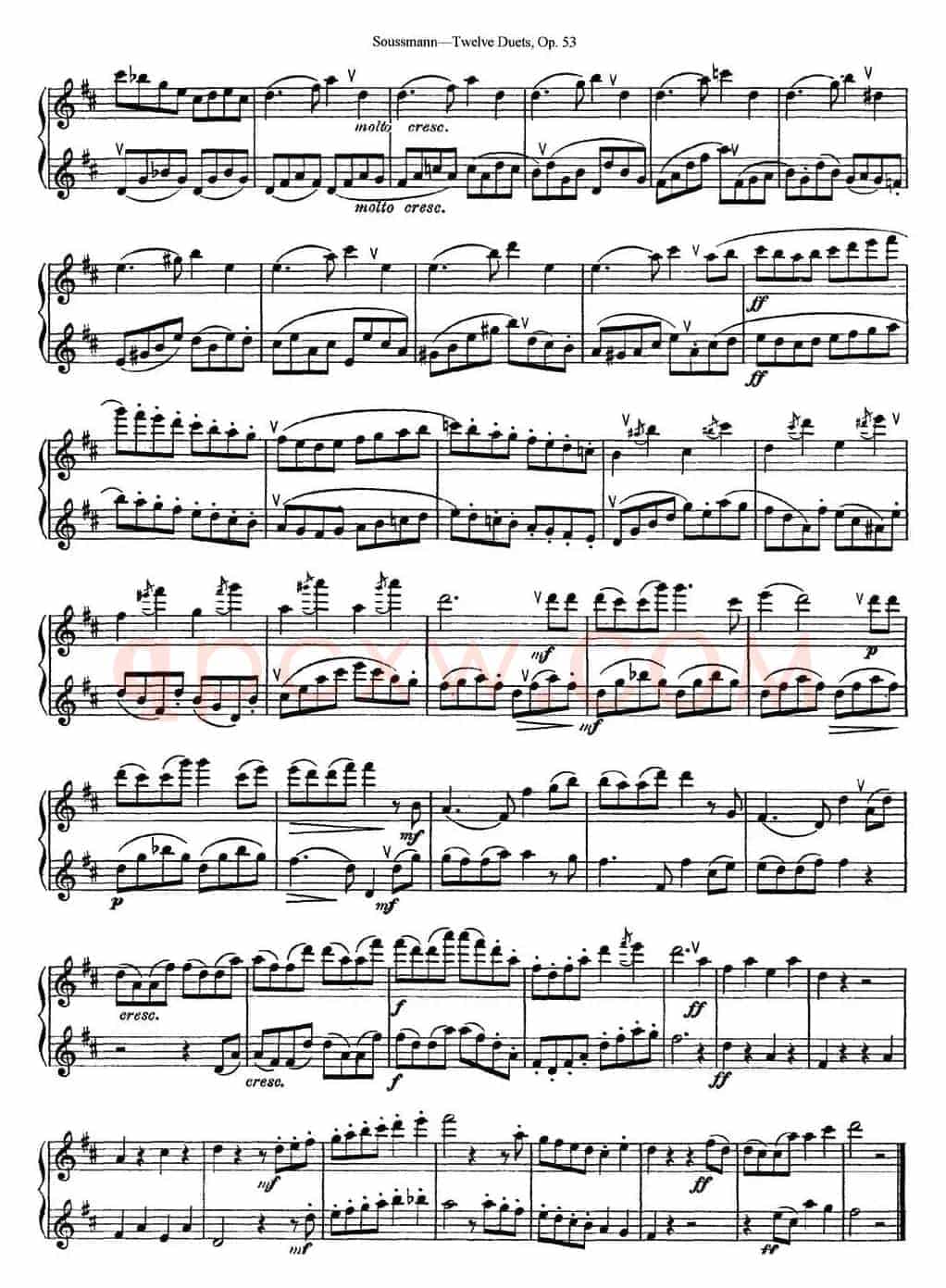 苏斯曼12首长笛重奏曲Op.53（NO.8-NO.9）