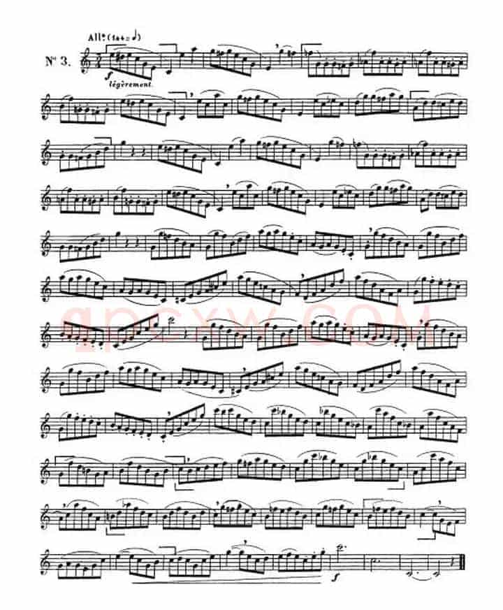 克劳斯古典萨克斯练习曲1-10