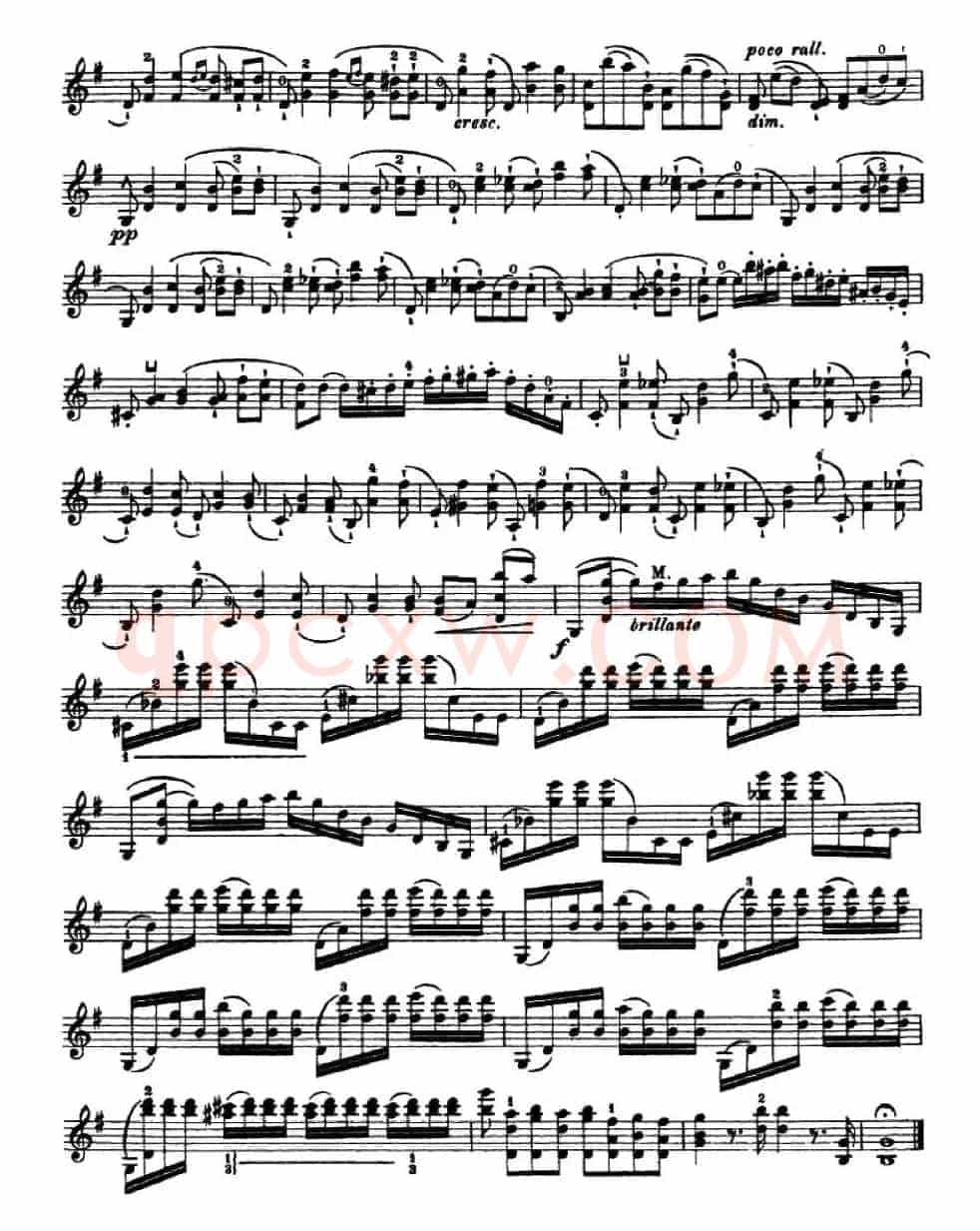 让·德尔菲·阿拉尔-12首小提琴隨想练习曲之22