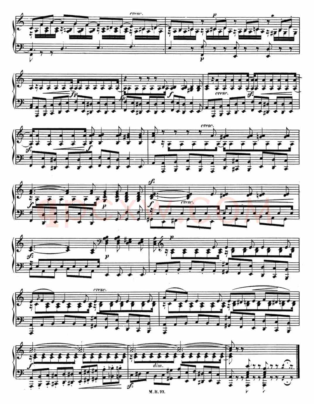 门德尔松无词歌Op.38（NO.5）