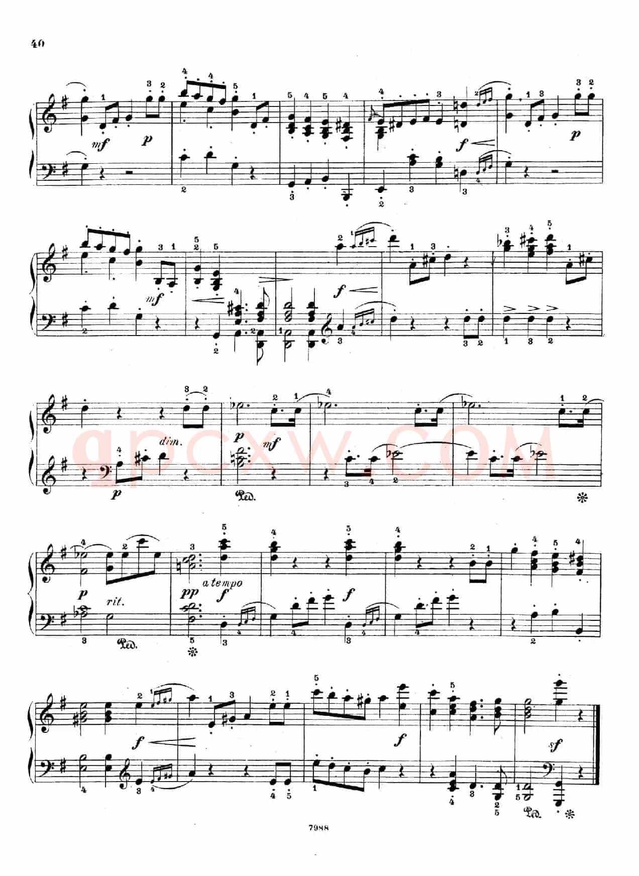 Five Sonatinas Op.70（5首钢琴小奏鸣曲·4）