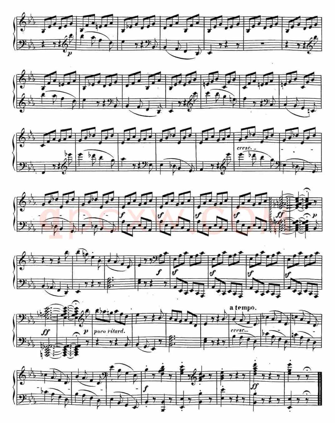 贝多芬钢琴奏鸣曲18 狩猎 降E大调 Op.31 No.3 E-flat major