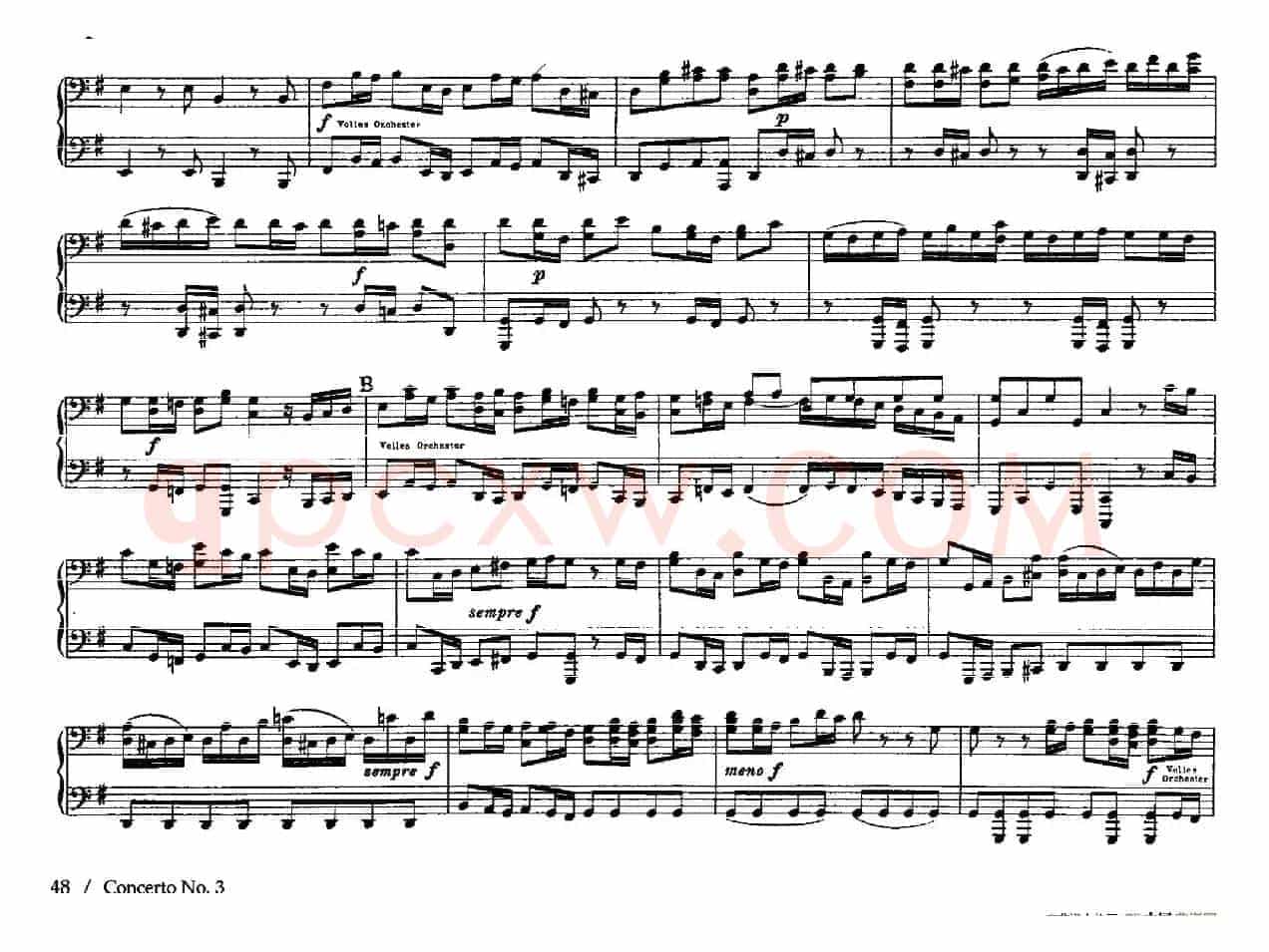 Brandenburg Concerto No.3 in G Major BWV.1048（G大调第三勃兰登堡协奏曲·四手联弹版）