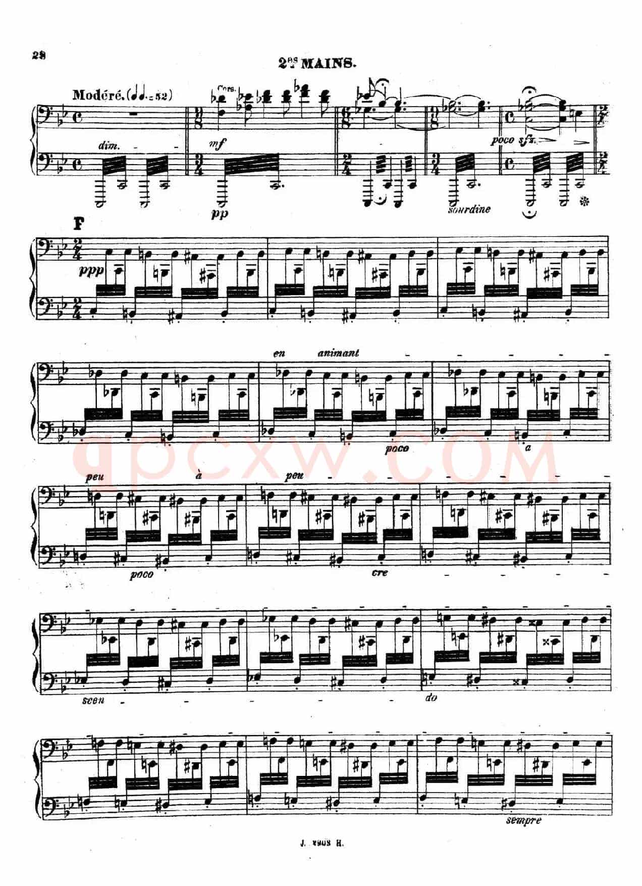 Symphony on a French Mountain Air Op.25(法国山歌交响曲·双钢琴·Ⅱ)