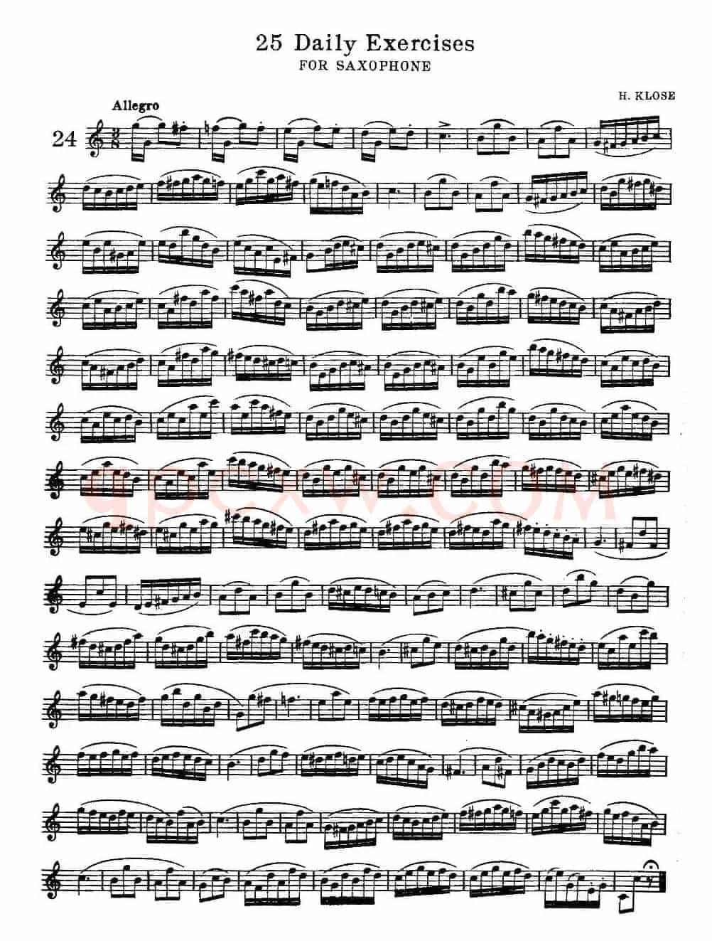 klose - 25首萨克斯练习曲（24）