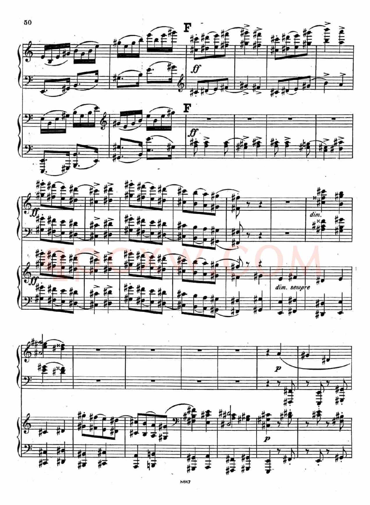 Symphony No.4 in e Minor Op.98(e小调第四交响曲·双钢琴)