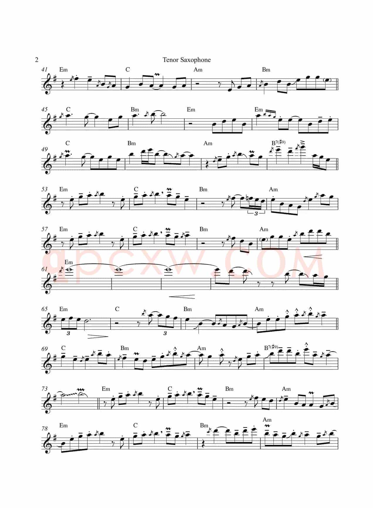 Tell Me About It（次中音萨克斯）