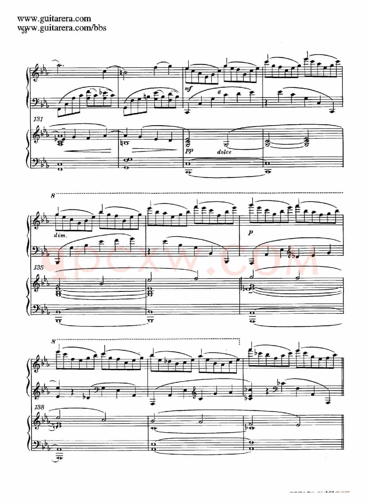 c小调第二钢琴协奏曲 Op.18(双钢琴·第一乐章)