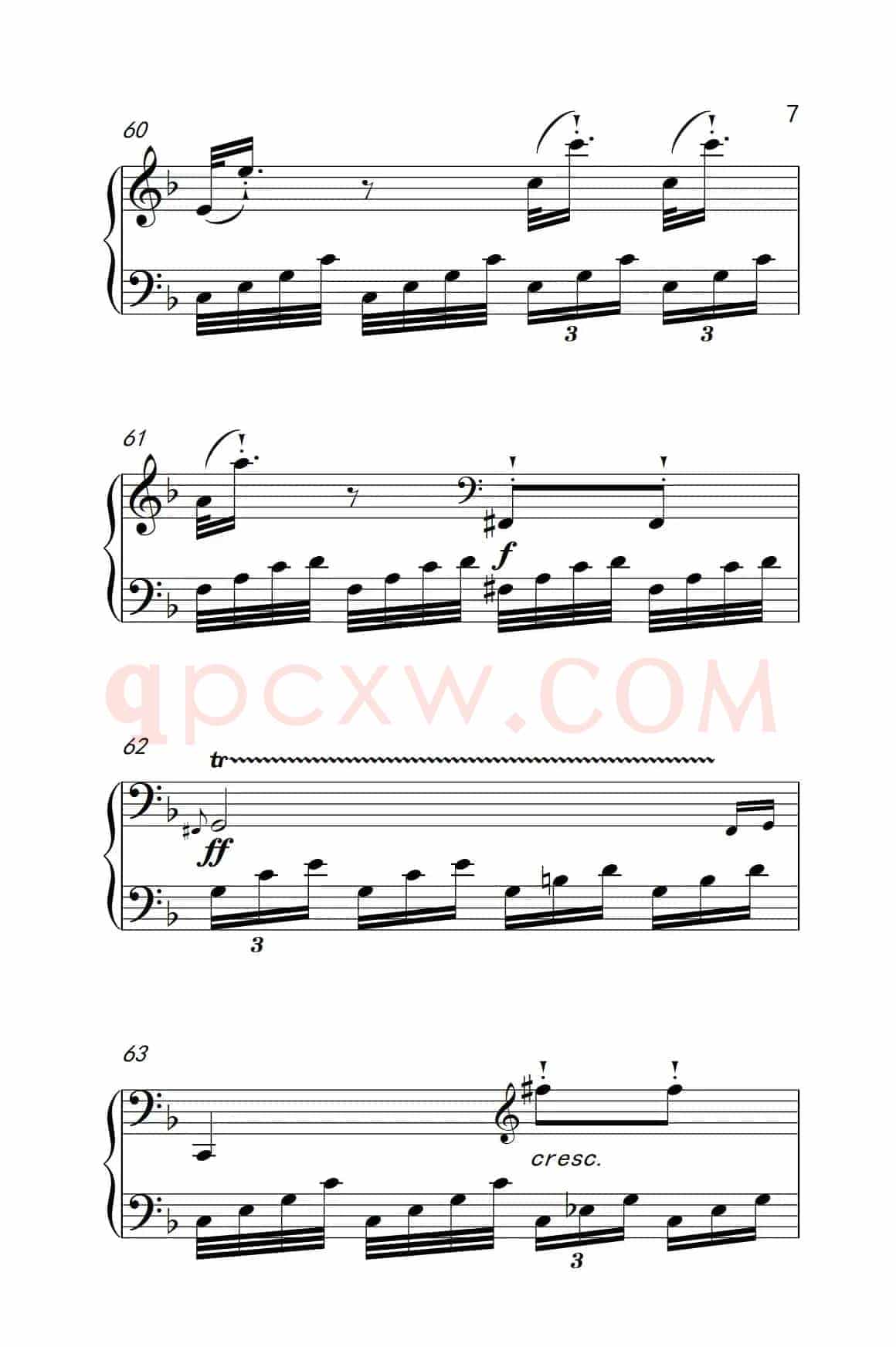 奏鸣曲 Opus 10 Nr.2 第一乐章（贝多芬奏鸣曲集 2）