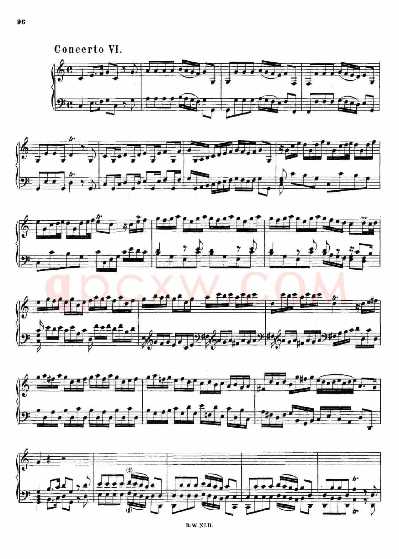 16 Concertos BWV 972-987(十六首为独奏古钢琴而作的协奏曲)(P31——40)