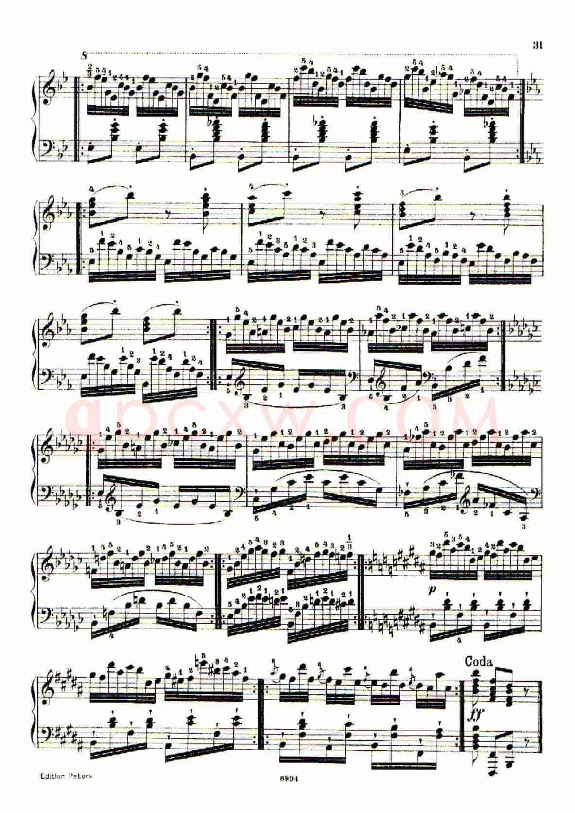 School of the Virtuoso Op.365(60首钢琴高级练习曲·12)