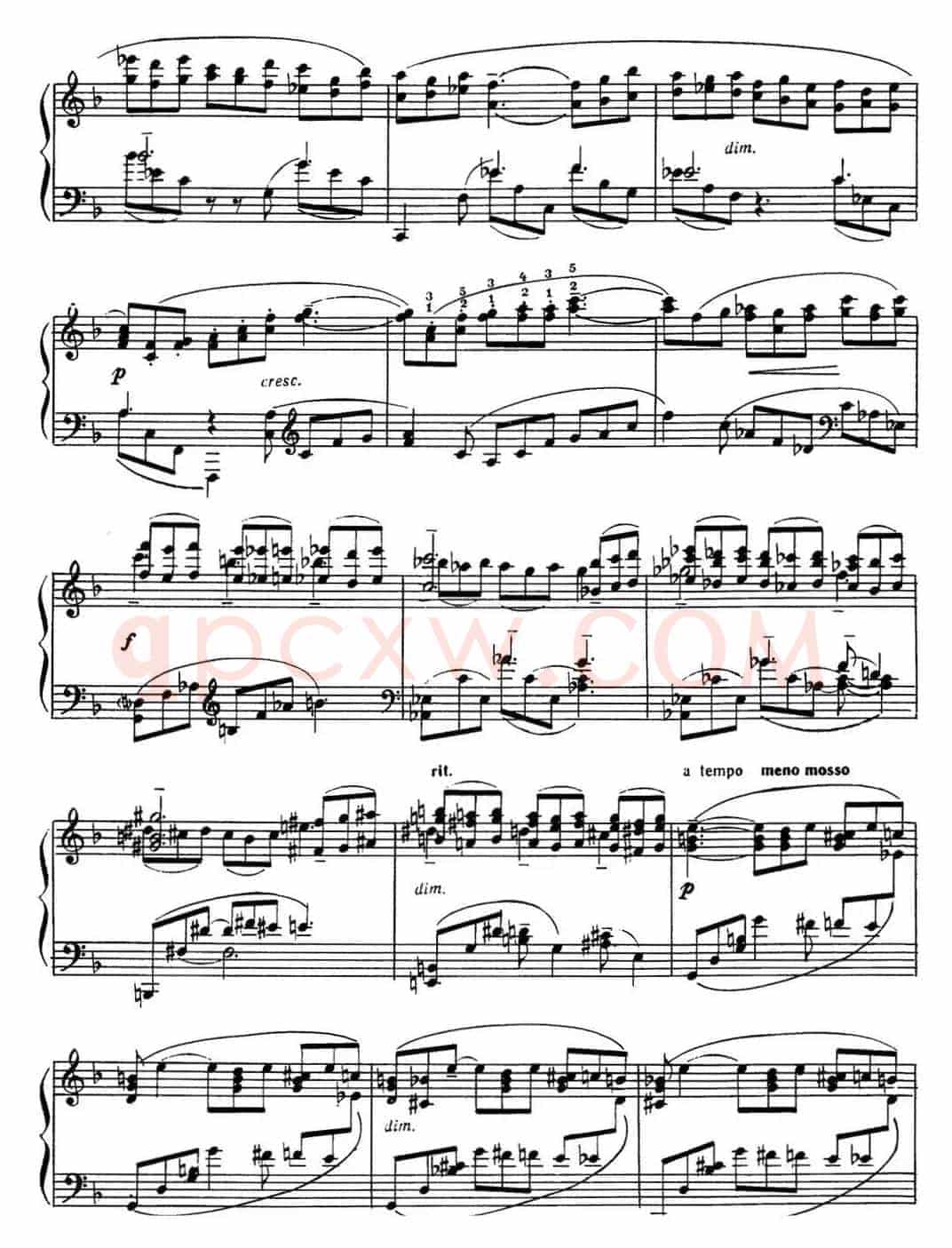 拉赫玛尼诺夫 音画练习曲16或17 Etudes tableaux Op.39 No.8