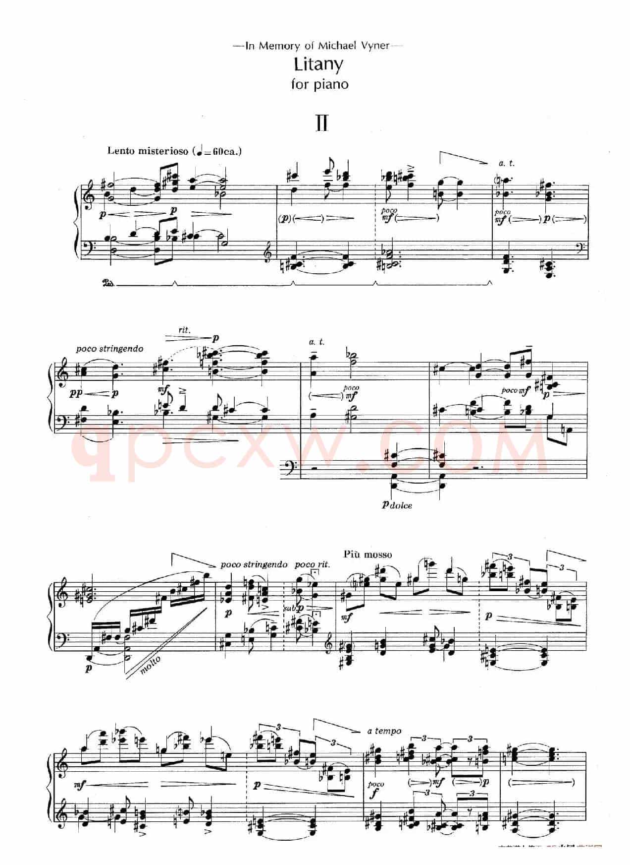 Litany(祷文·第二乐章)