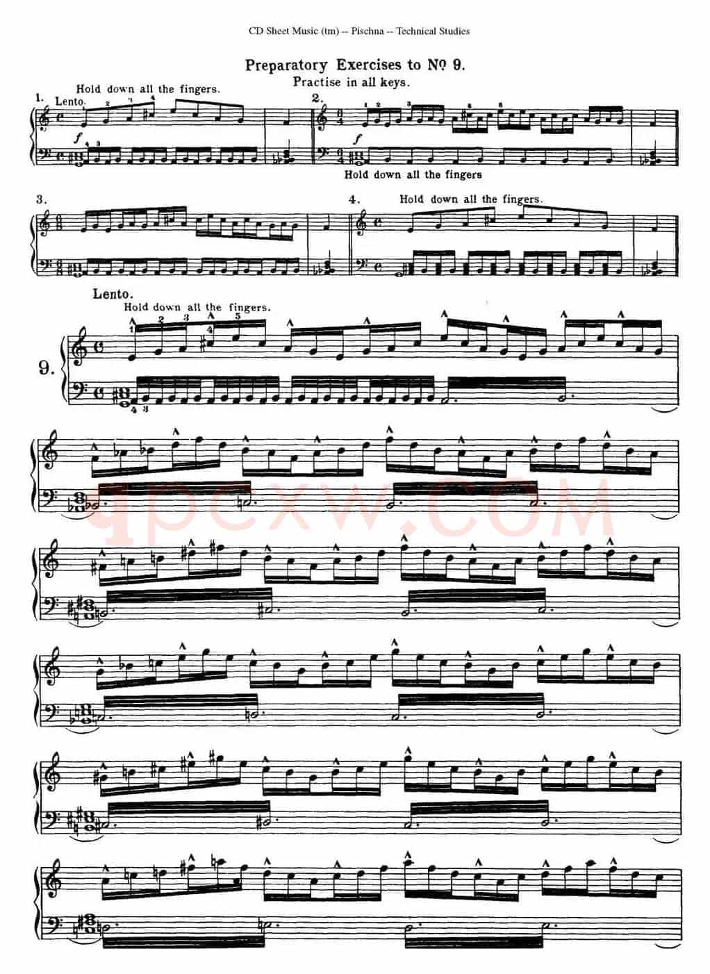 Technical Studies 60 Progressive Exercises （60首钢琴循序渐进练习曲 P11——20）