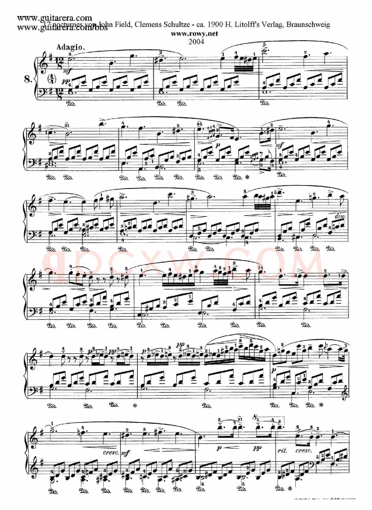 Nocturne No.8 in e Minor (e小调第八号夜曲)
