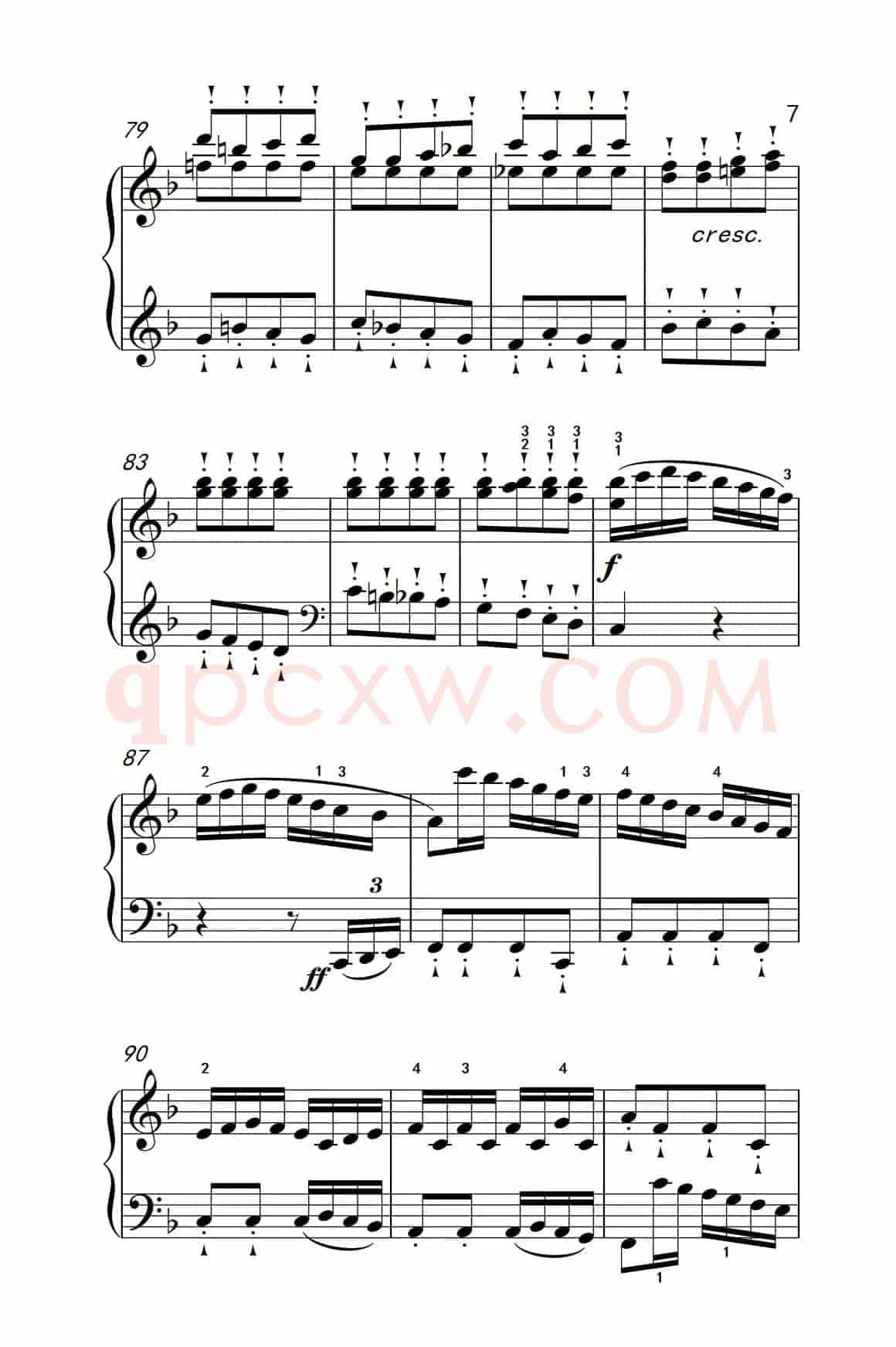 奏鸣曲 Opus 10 Nr.2 第三乐章（贝多芬奏鸣曲集 2）