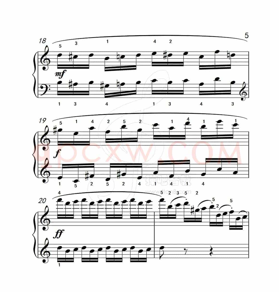 练习曲 5（克拉莫钢琴练习曲60首）