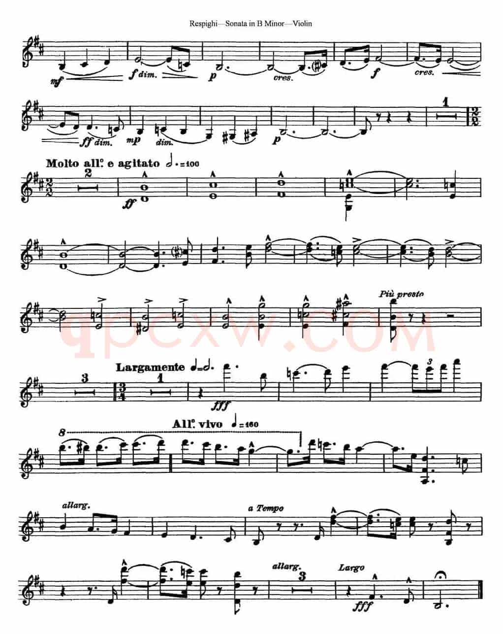 Violin Sonata in B Minor