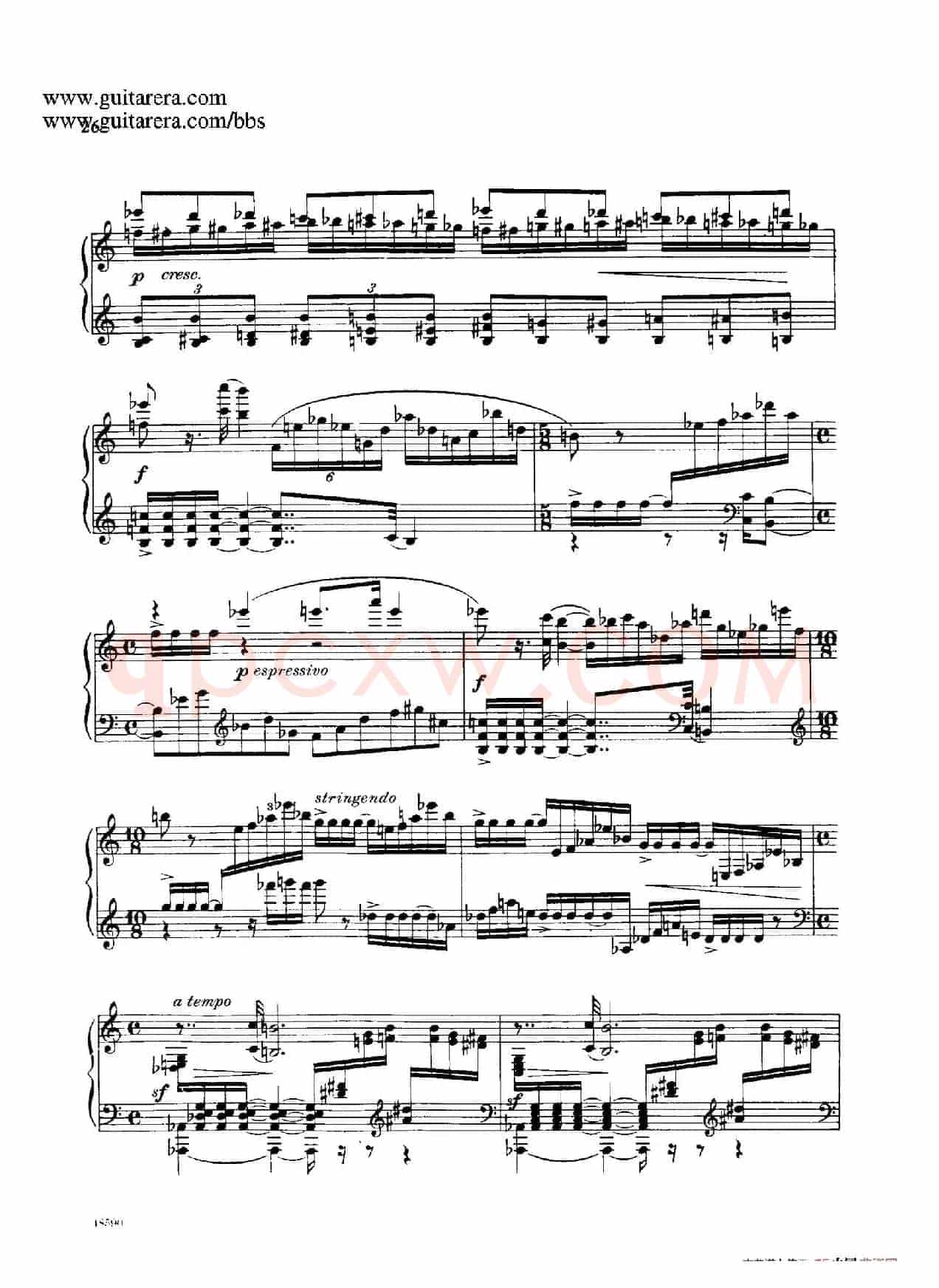 Piano Sonata Op.26(钢琴奏鸣曲·第一乐章)