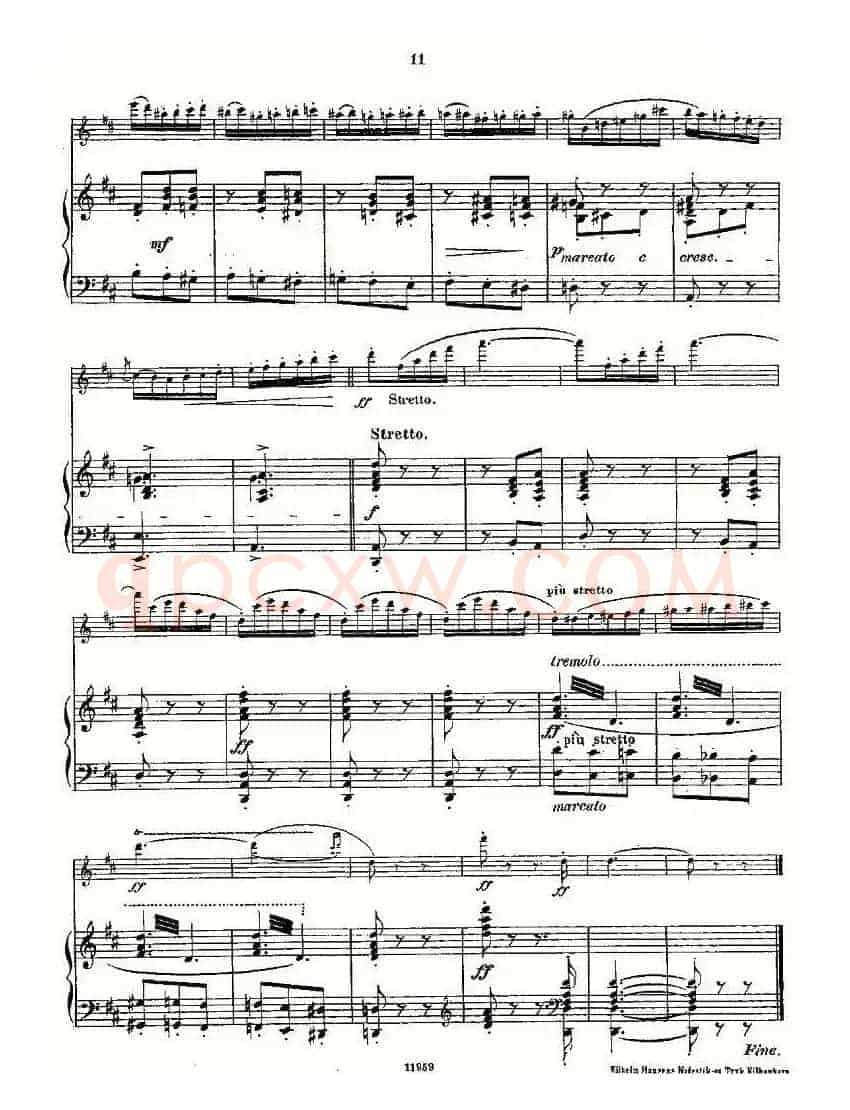 L'Hirondelle.Op.44（长笛+钢琴伴奏）