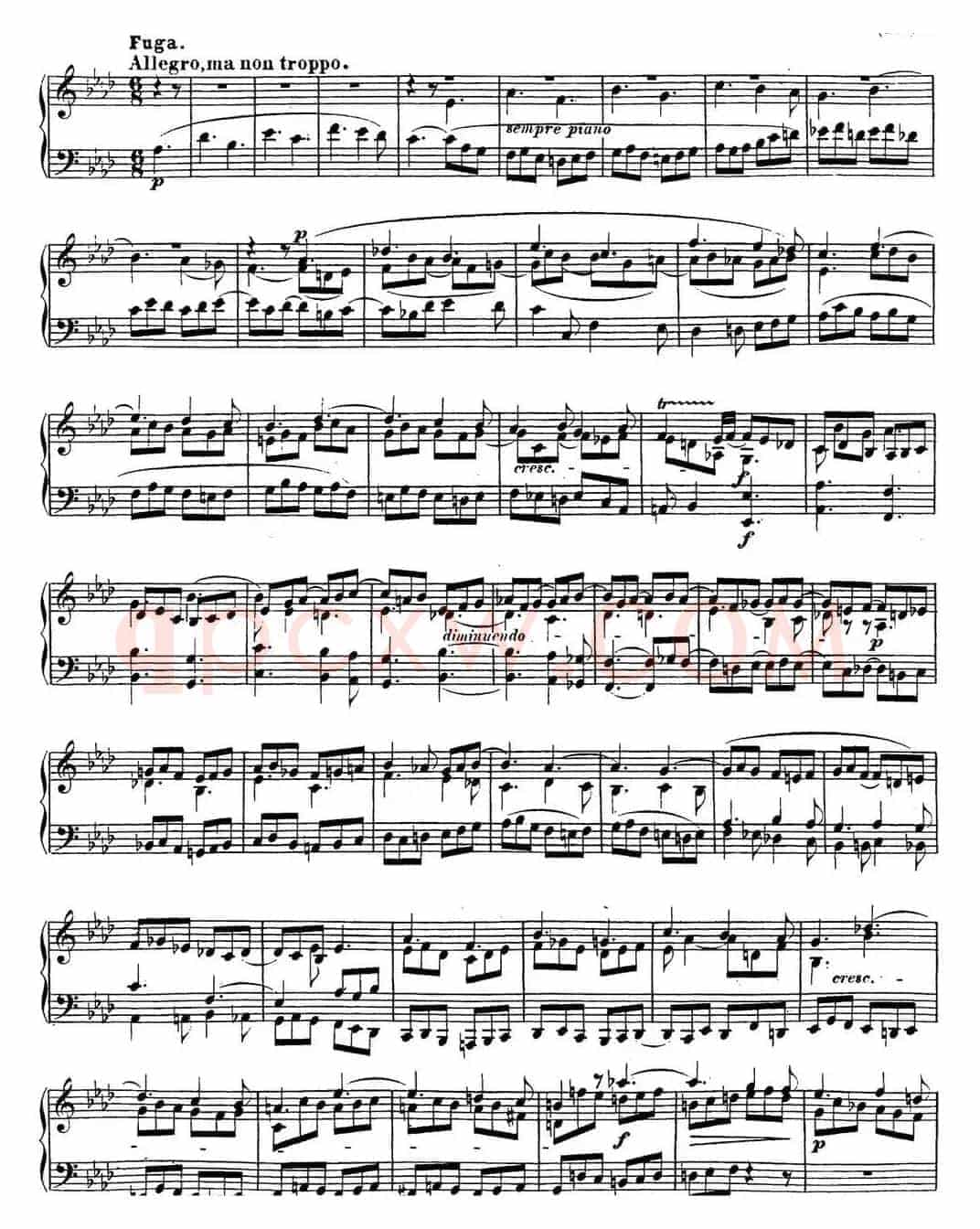 贝多芬钢琴奏鸣曲31 降A大调 Op.110 A-flat major
