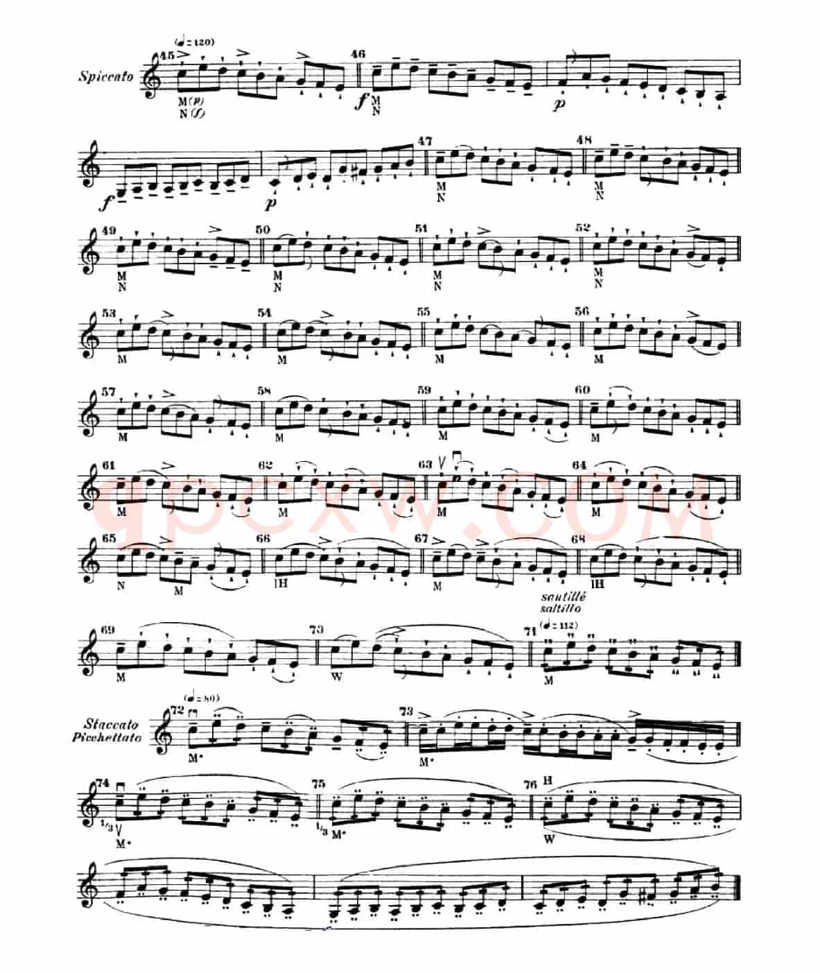 小提琴运弓手法训练（No.14）