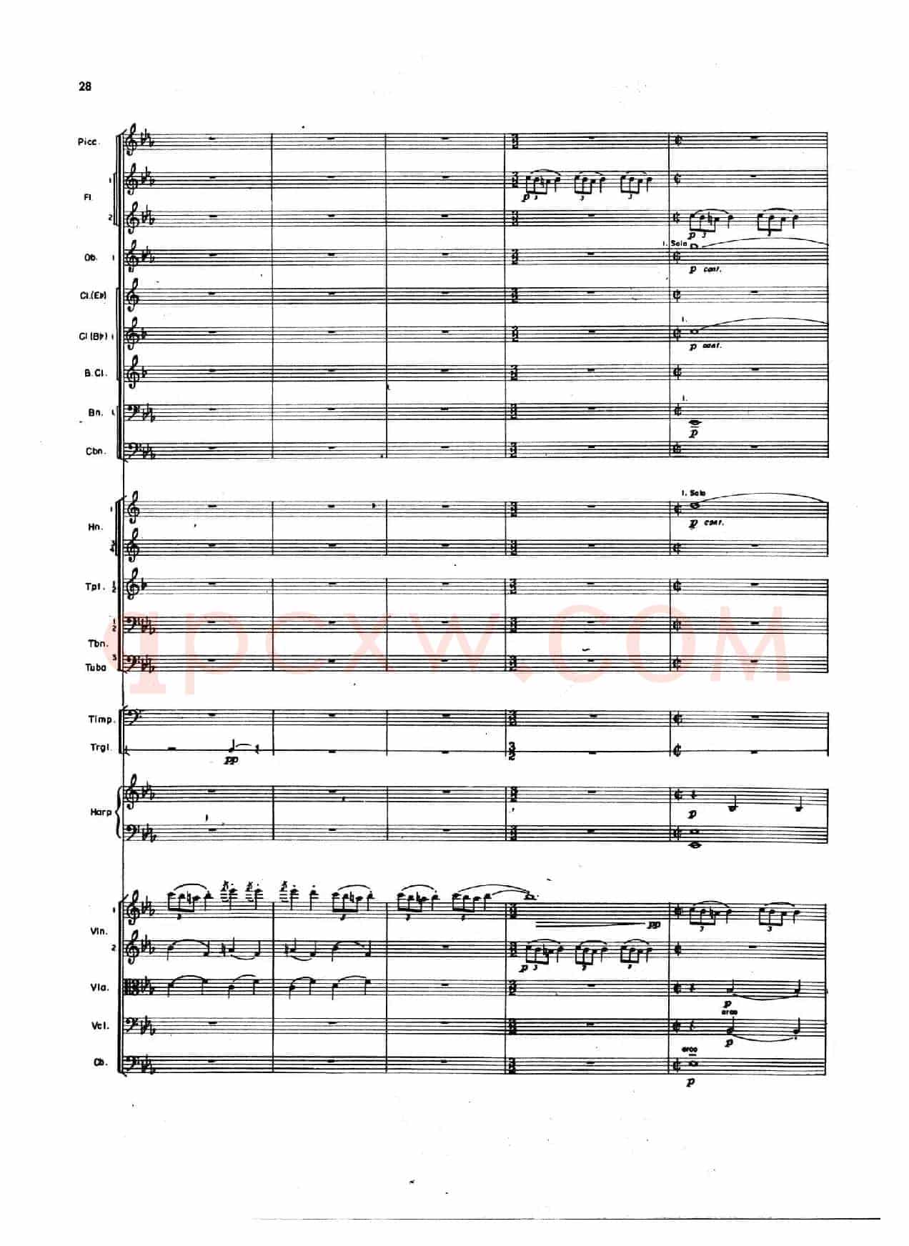 OVERTURE TO CANDIDE(《坎迪德》序曲)(交响乐总谱)
