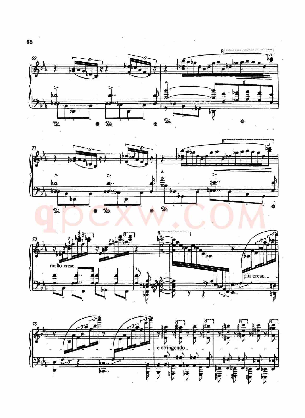 12 Etudes d'execution Transcendante S.139(12首超技练习曲·7)