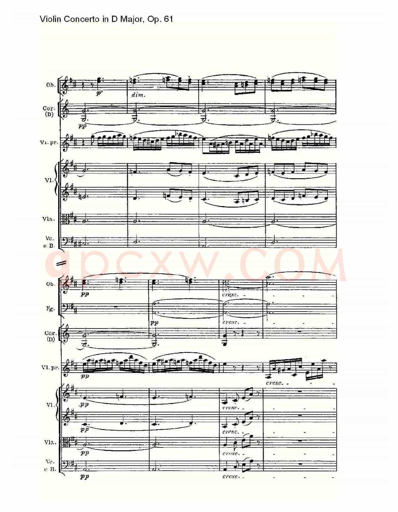 D大调小提琴协奏曲 Op.61第三乐章