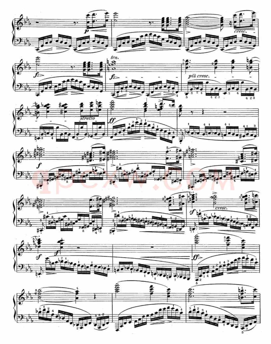 肖邦练习曲12 Op.10 No.12 革命 c小调 C minor Revolutionary