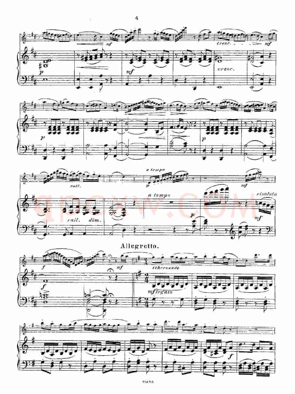 Opern-Transcriptionen.Op.45-8（长笛+钢琴伴奏）
