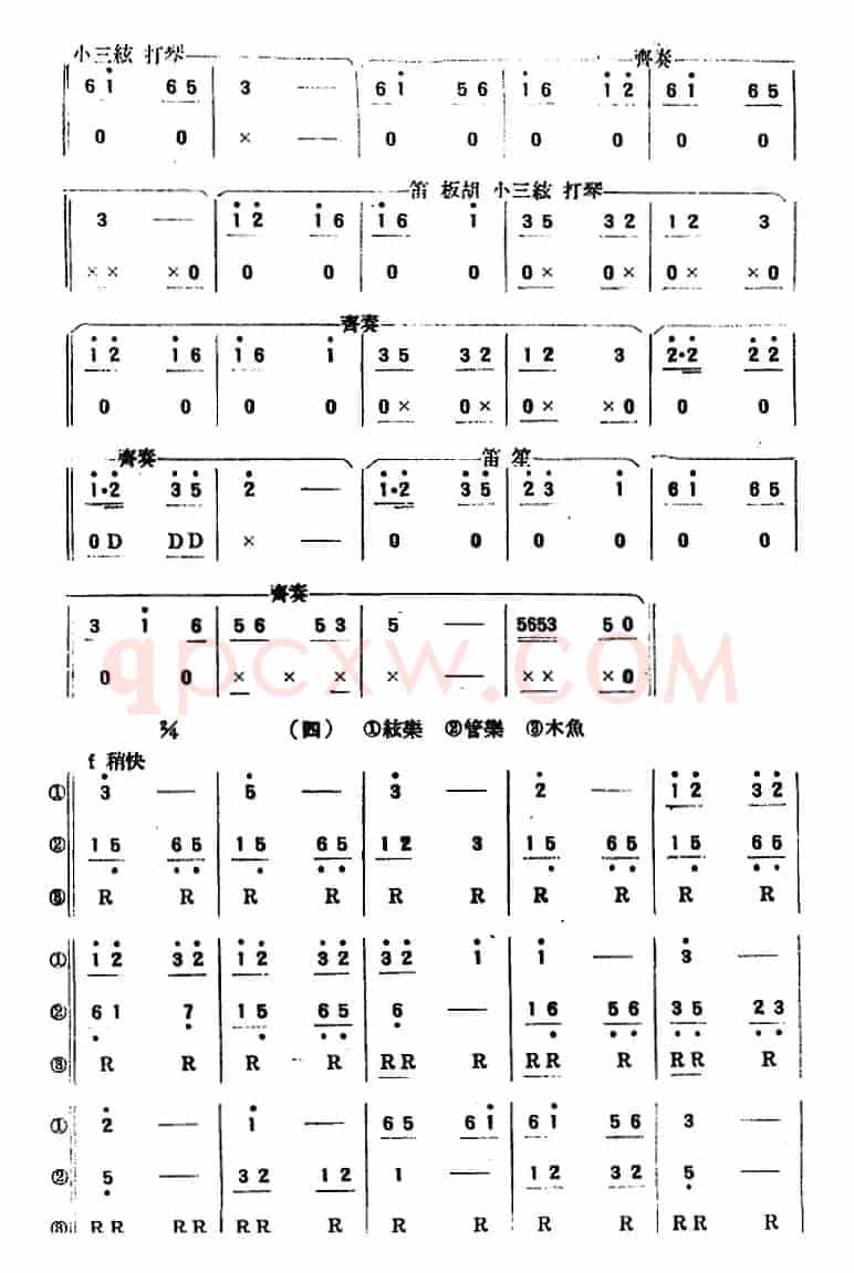 十二夸变奏曲（民乐合奏总谱）