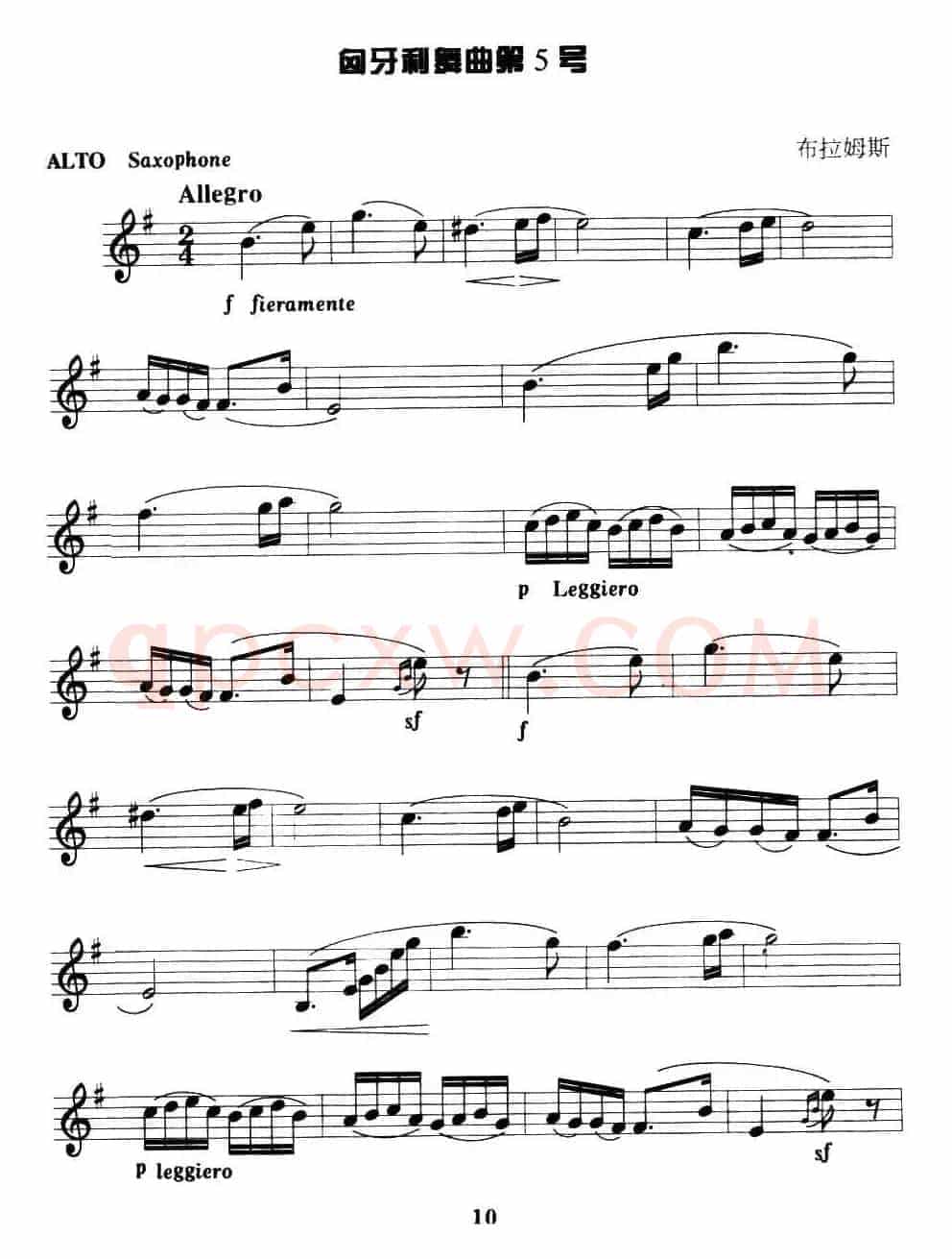 匈牙利舞曲第五号