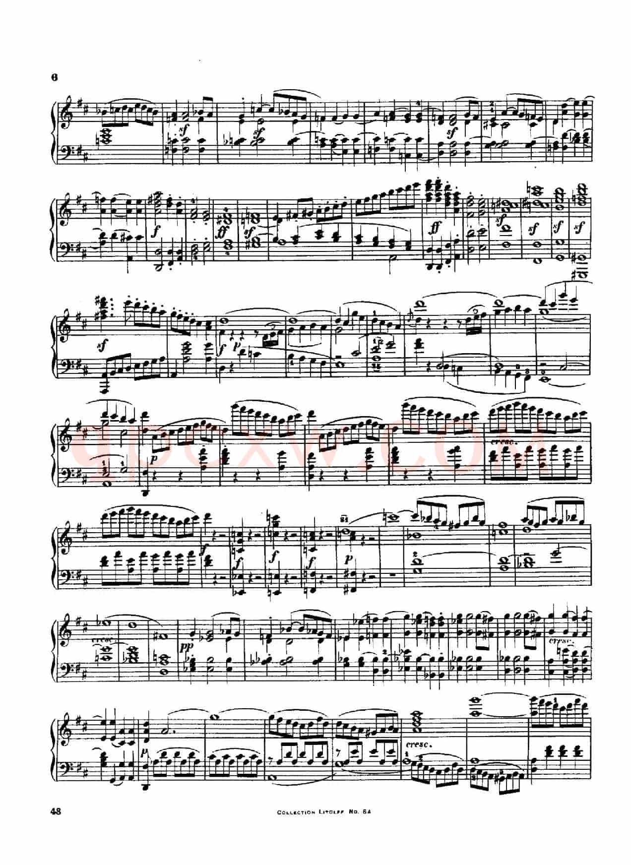 String Quartet No.3 in D Major Op.18-3（D大调第三弦乐四重奏·钢琴独奏版）