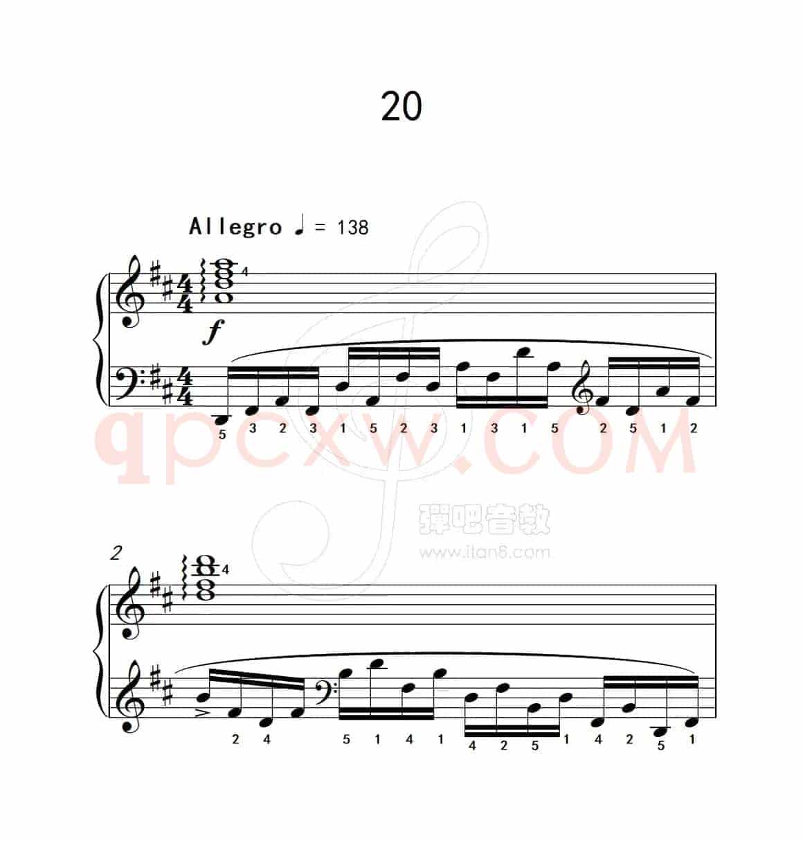 练习曲 20（克拉莫钢琴练习曲60首）