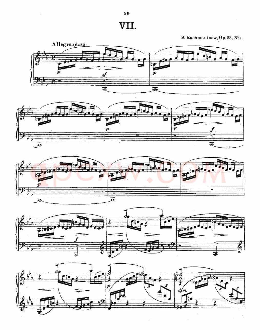 10首《前奏曲》之七（Rachmaninoff 10 Preludes, Op.23）