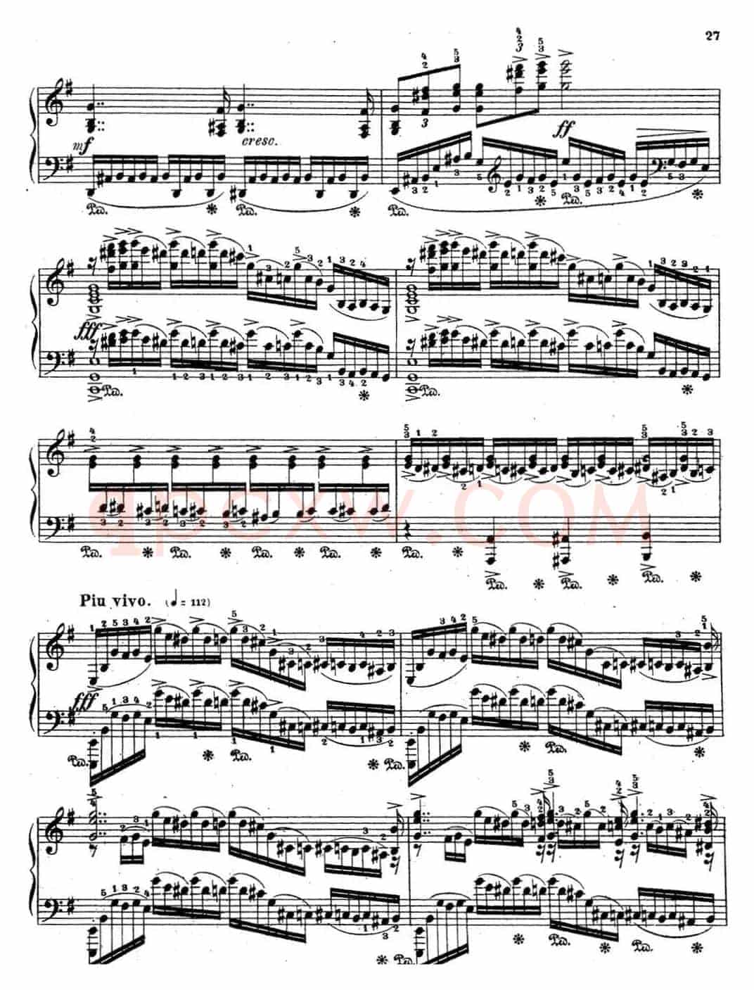 拉赫玛尼诺夫 音乐瞬间 Op.16 No.4 e小调