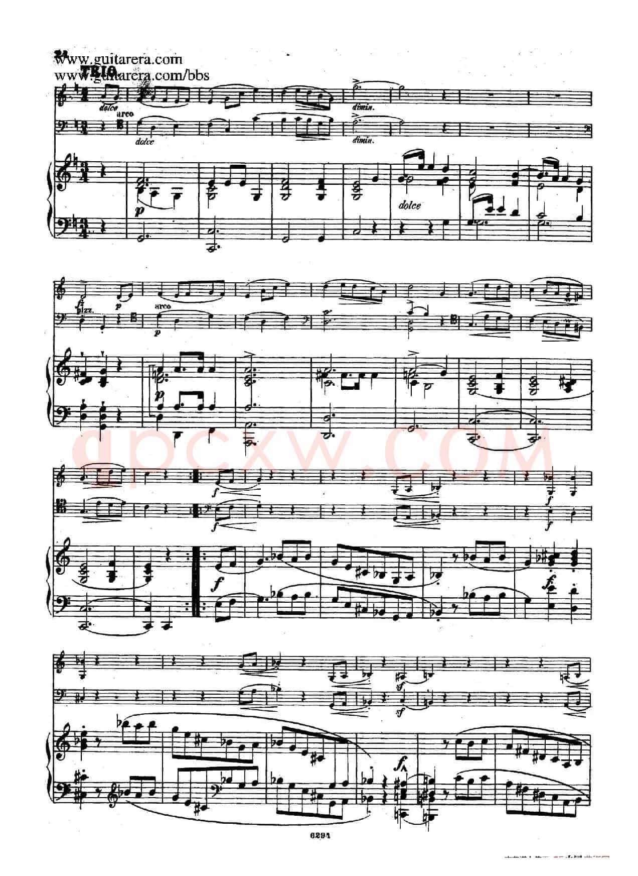 Piano Trio in g Minor Op.8（g小调钢琴三重奏）